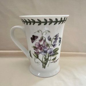 Pimpernel Tall Porcelain Purple Sweet Pea Flower Mug